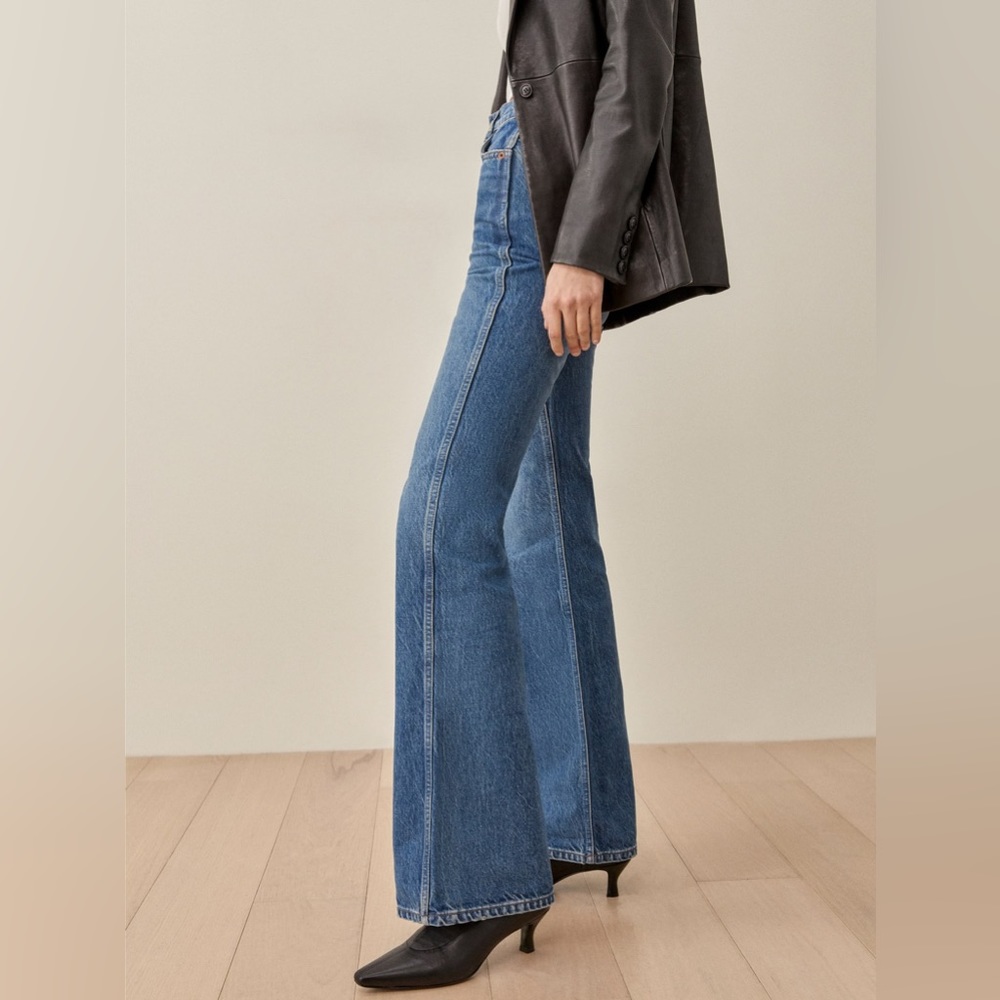 Reformation Joli High Rise Flare Jeans BNWT - Picture 5 of 6